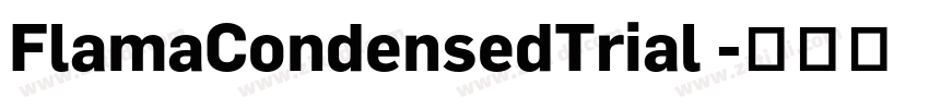 FlamaCondensedTrial 字体转换